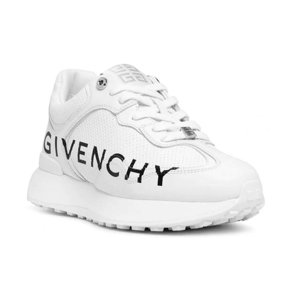 Givenchy Women's Perforated Leather GIV Runner Sneakers White